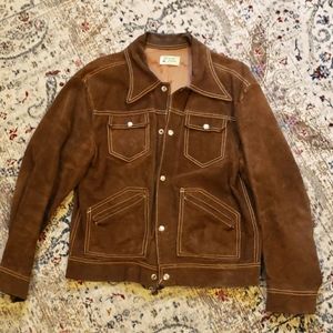 Vintage suede leather jacket